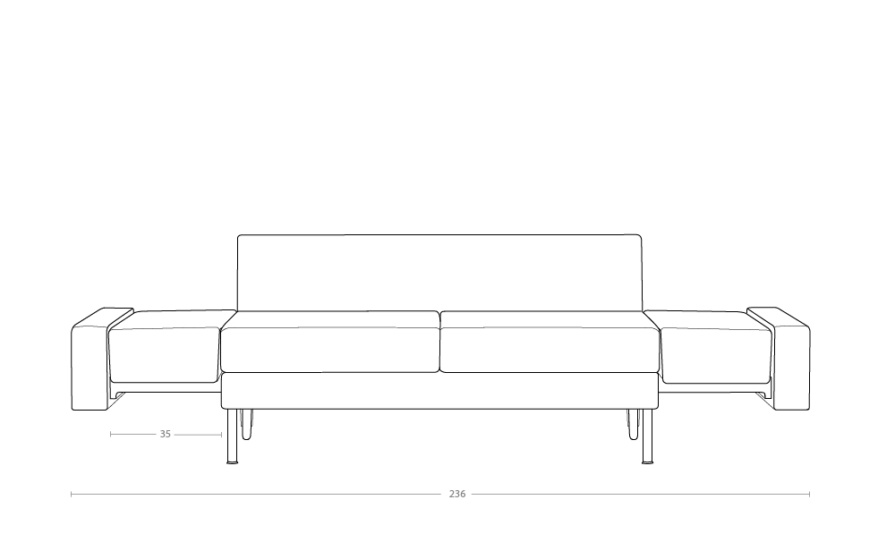 Dimensoes do produto sofa cama b2